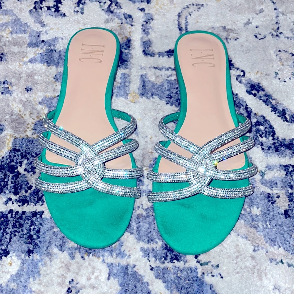 INC ARIAH RHINESTONE SANDAL